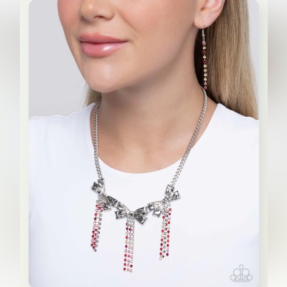 💗💎💗 “VICTORIAN INFLUENCE” RED NECKLACE WITH FREE MATCHING EARRINGS ~ PAPARAZZI❗️ - Picture 4 of 6